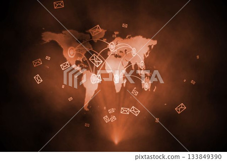 Futuristic technology interface 133849390