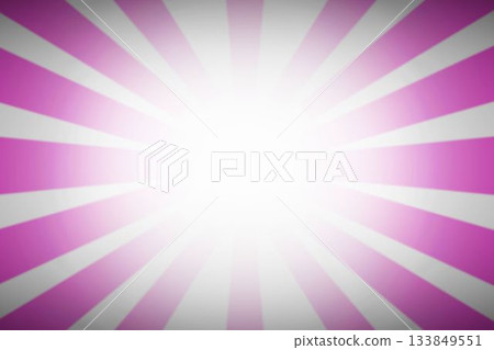 Abstract radial burst is radiating magenta and white rays in flat design on transparent background Abstract radial burst is radiating magenta and white rays in flat design on transparent background 133849551