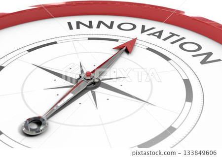 Compass pointing to innoavtion Compass pointing to innoavtion 133849606