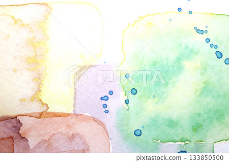 A Colourful Watercolour Paint Brush Stroke for Background 133850500