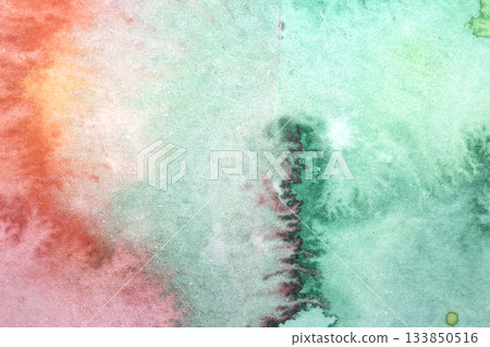 A Colourful Watercolour Paint Brush Stroke for Background A Colourful Watercolour Paint Brush Stroke for Background 133850516