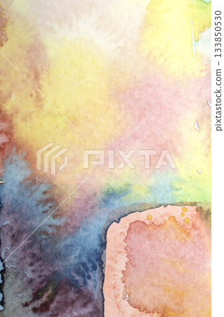 A Colourful Watercolour Paint Brush Stroke for Background A Colourful Watercolour Paint Brush Stroke for Background 133850530