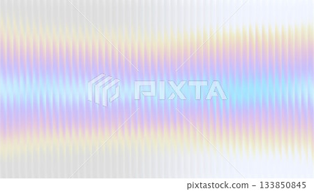 Ribbed glass background with refraction effect. Reeded glass with iridescent gradient. Abstract background Ribbed glass background with refraction effect. Reeded glass with iridescent gradient. Abstract background 133850845
