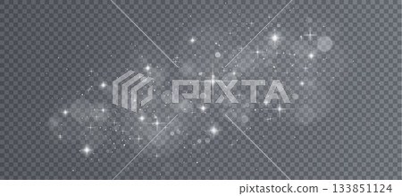 White bokeh light particles on transparent bg White bokeh light particles on transparent bg 133851124