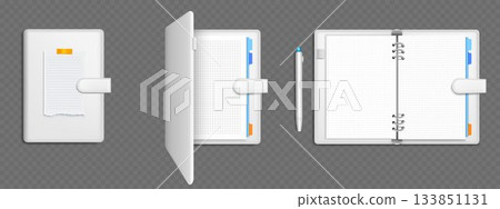 Open and closed notebook mockups 133851131