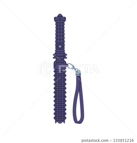 Baton as Self-defense Tool and Equipment for Protection Vector Illustration Baton as Self-defense Tool and Equipment for Protection Vector Illustration 133851216
