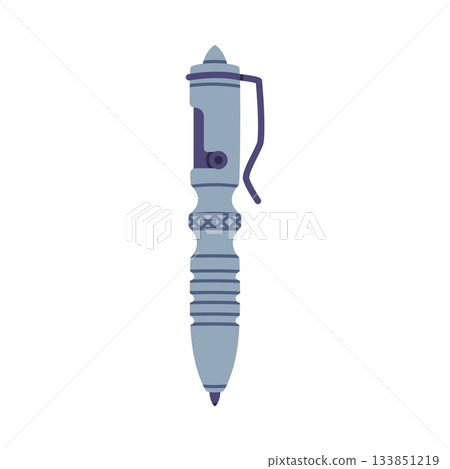Self-defense Pen Tool and Equipment for Protection Vector Illustration 133851219