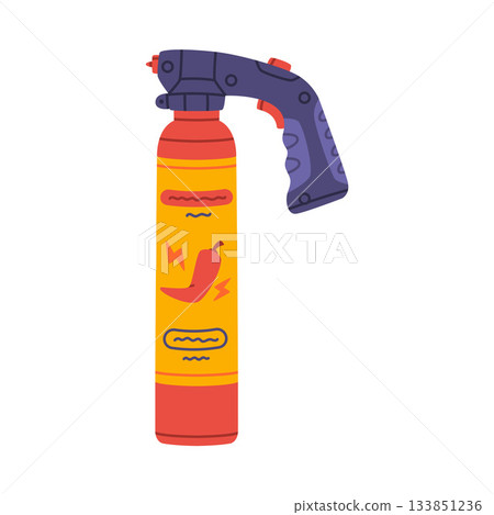 Pepper Spray as Self-defense Tool and Equipment for Protection Vector Illustration Pepper Spray as Self-defense Tool and Equipment for Protection Vector Illustration 133851236
