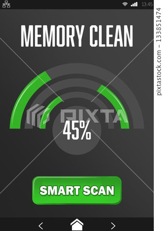 Mobile display with memory cleaner 133851474