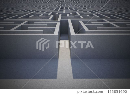 Entrance to difficult maze puzzle 133851690