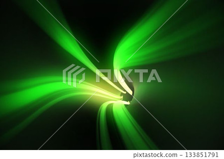 Green vortex with bright light Green vortex with bright light 133851791