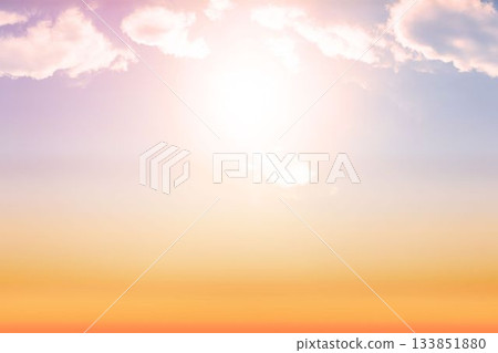 Beautiful orange and blue sky 133851880