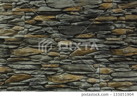 Modern stone wall, Close-up Modern stone wall, Close-up 133851904