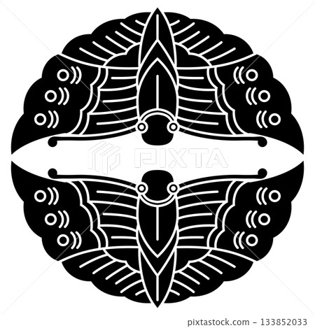 This is the family crest. It is a pair of butterflies. 133852033