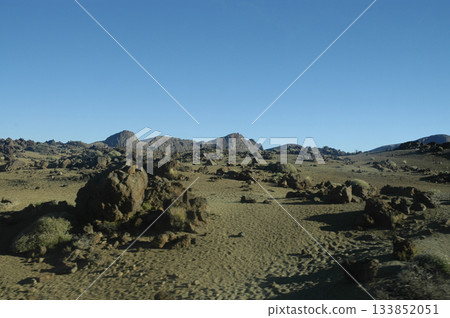 volcanic landscape found on the ascent to the volcano volcanic landscape found on the ascent to the volcano 133852051