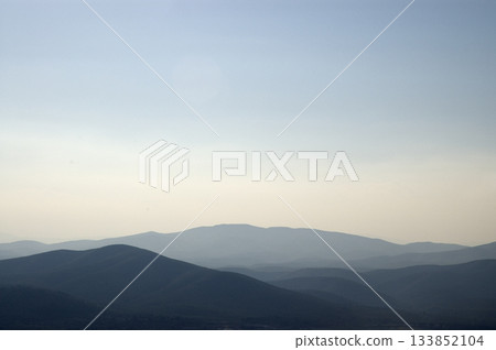 image of the mountains and the horizon in the middle of nature image of the mountains and the horizon in the middle of nature 133852104