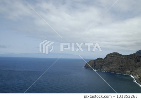 view of the sea and the cliffs on the islands 133852263