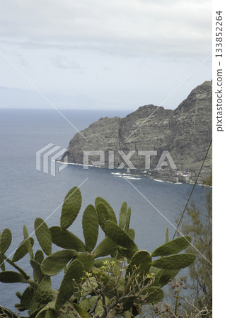 view of the sea and the cliffs on the islands view of the sea and the cliffs on the islands 133852264