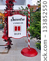 Santa count down sign 133852550