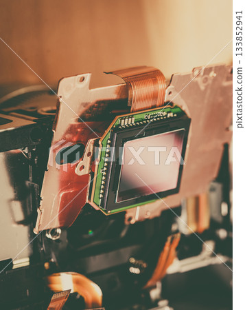 Camera sensor matrix close up 133852941