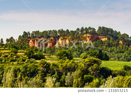 Red rocks in Roussillon, Provence France Red rocks in Roussillon, Provence France 133853215