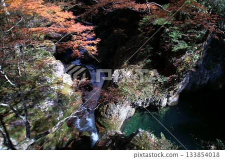 Aki Sadabuchi Autumn Landscape (Oda Miyama Valley, Ehime Prefecture) 133854018