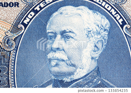 Luis Alves de Lima e Silva a closeup portrait from Brazilian money Luis Alves de Lima e Silva a closeup portrait from Brazilian money 133854235