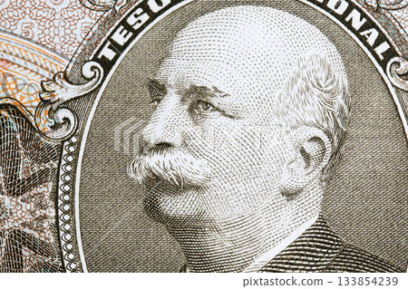 Baron of Rio Branco a closeup portrait from Brazilian money Baron of Rio Branco a closeup portrait from Brazilian money 133854239
