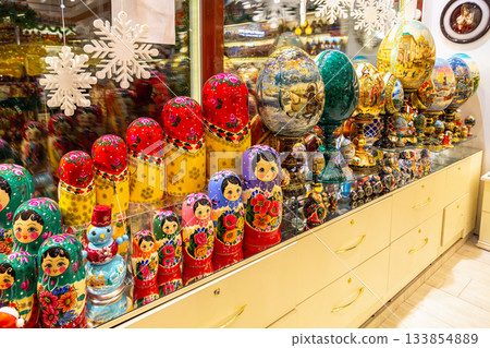 Wooden Nesting Dolls or Russian Matryoshka Dolls for sale in Russia 133854889