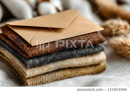 Rustic Elegance: Cozy Autumn Textures and Warm Earthy Tones for Seasonal Decor Generative AI 133854946