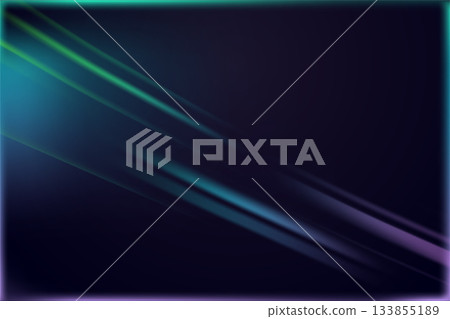 Futuristic plastic film overlay with neon light streaks and glossy transparent edge effect Futuristic plastic film overlay with neon light streaks and glossy transparent edge effect 133855189