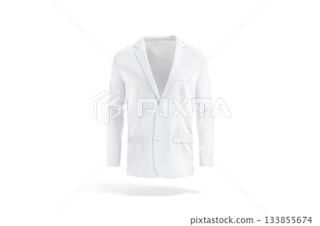 Blank white men blazer mockup, png, transparent background, 3d rendering. Empty male classic single breasted jacket mock up cut out. Clear elegance notch lapel overcoat for formalwear template. Blank white men blazer mockup, png, transparent background, 3d rendering. Empty male classic single breasted jacket mock up cut out. Clear elegance notch lapel overcoat for formalwear template. 133855674