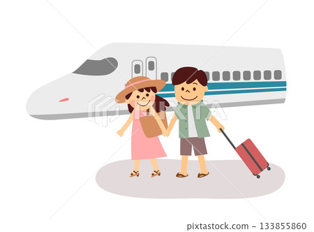 搭乘新幹線的男男女女 133855860