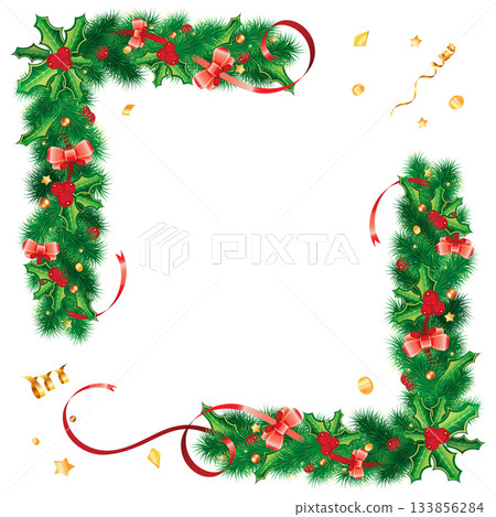 Christmas Frame with Fir Branches Christmas Frame with Fir Branches 133856284