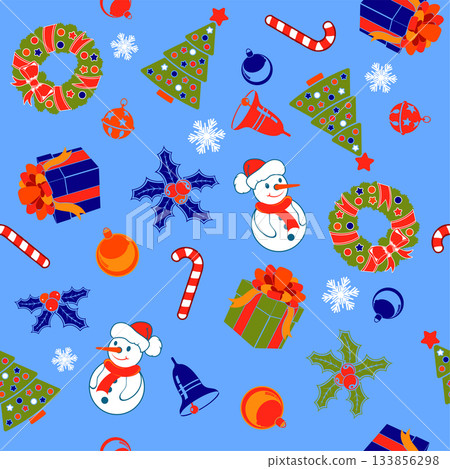 Christmas Seamless Background 133856298