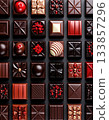 《AI圖像》擺放整齊的高級巧克力 133857296