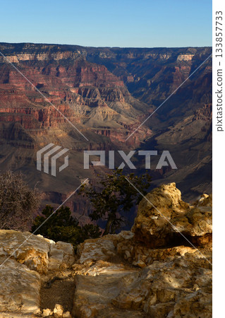 Hazy Sky Day At The Grand Canyon Arizona 133857733