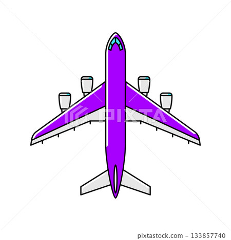Airplane icon. Air travel and tourism item. 133857740