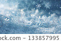 雪花和白雪飄落的慢動作畫面 133857995