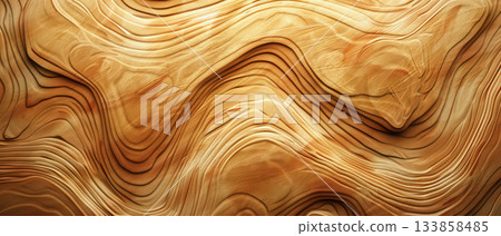 Warm Natural Wood Grain Texture with Organic Patterns Warm Natural Wood Grain Texture with Organic Patterns 133858485