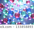 Colorful gems and sparkles sparkling jewelry background Colorful gems and sparkles sparkling jewelry background 133858893