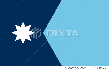 Flag of the USA State of Minnesota, vector 2024 Flag of the USA State of Minnesota, vector 2024 133860477