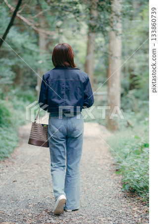 Woman taking a break in nature Woman taking a break in nature 133860739