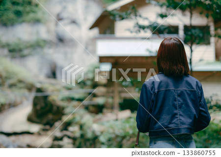 Woman taking a break in nature Woman taking a break in nature 133860755