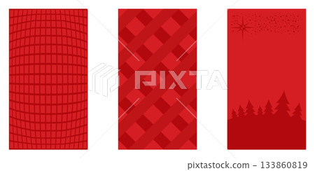 Red Christmas geometric vertical background collection. Merry Christmas vertical poster, social media post stories layout, quiz backdrop, square banner design template set Red Christmas geometric vertical background collection. Merry Christmas vertical poster, social media post stories layout, quiz backdrop, square banner design template set 133860819
