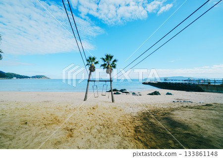 享受沙灘鞦韆的樂趣 133861148