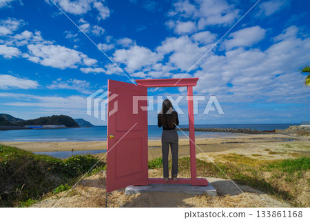 享受沙灘鞦韆的樂趣 133861168