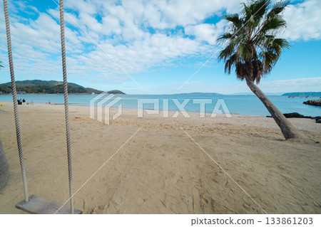 Enjoy a beach swing Enjoy a beach swing 133861203