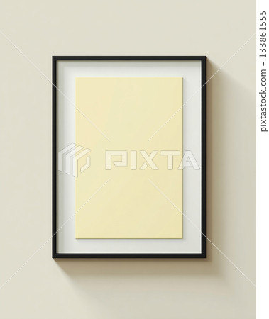 A simple poster frame hanging on the wall 133861555