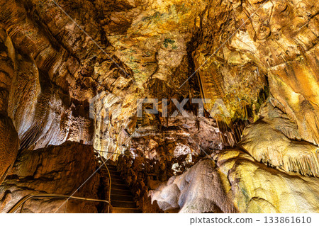Mira de Aire Caves, Grutas de Mira de Aire at Leiria, Portugal. A set of limestone caves in Porto de Mos 133861610